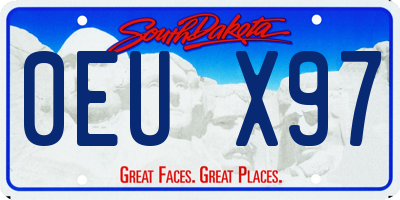 SD license plate 0EUX97