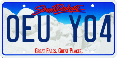 SD license plate 0EUY04