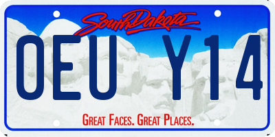 SD license plate 0EUY14