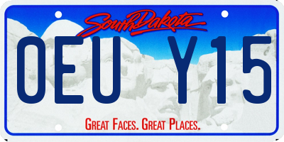 SD license plate 0EUY15
