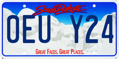 SD license plate 0EUY24
