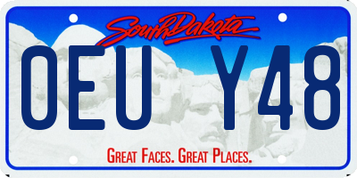 SD license plate 0EUY48