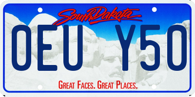 SD license plate 0EUY50
