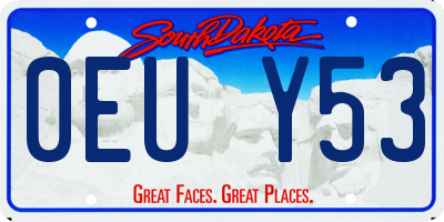 SD license plate 0EUY53