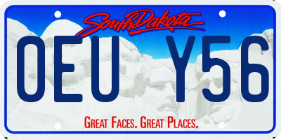 SD license plate 0EUY56