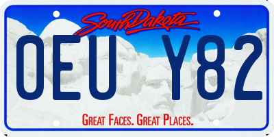 SD license plate 0EUY82