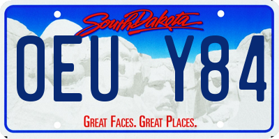 SD license plate 0EUY84