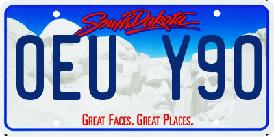 SD license plate 0EUY90