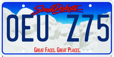 SD license plate 0EUZ75