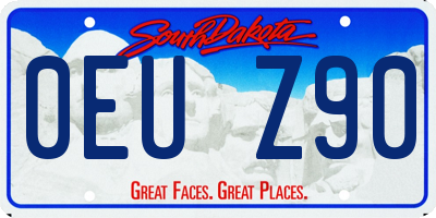 SD license plate 0EUZ90