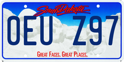 SD license plate 0EUZ97