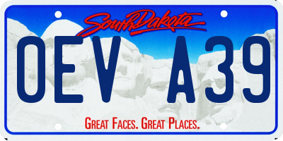 SD license plate 0EVA39