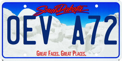 SD license plate 0EVA72