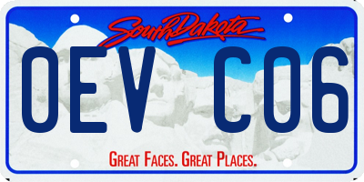 SD license plate 0EVC06