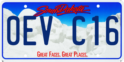 SD license plate 0EVC16