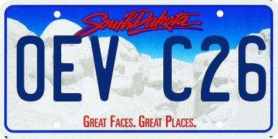 SD license plate 0EVC26