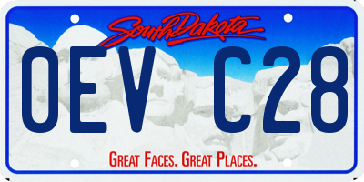 SD license plate 0EVC28