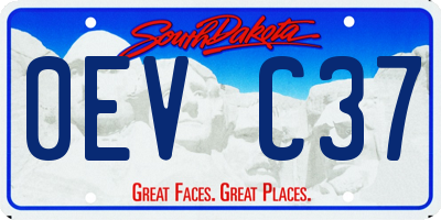 SD license plate 0EVC37