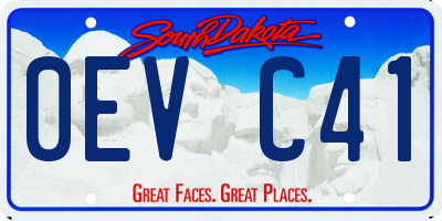 SD license plate 0EVC41