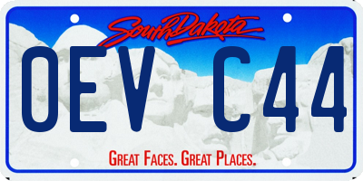 SD license plate 0EVC44