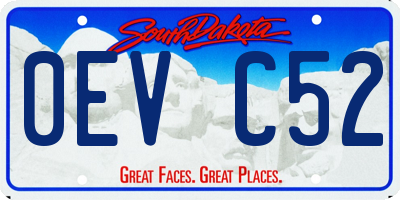 SD license plate 0EVC52