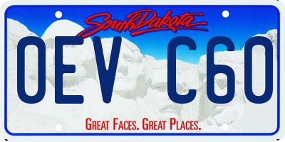 SD license plate 0EVC60
