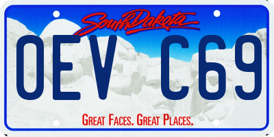 SD license plate 0EVC69
