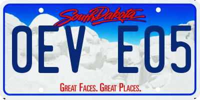 SD license plate 0EVE05