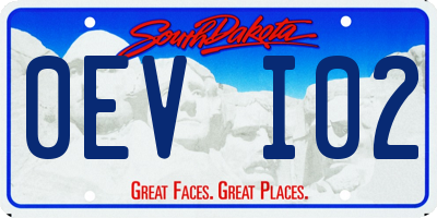 SD license plate 0EVI02
