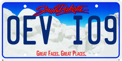 SD license plate 0EVI09