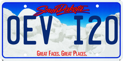 SD license plate 0EVI20