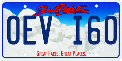 SD license plate 0EVI60