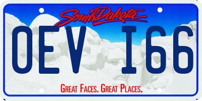 SD license plate 0EVI66