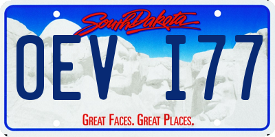 SD license plate 0EVI77