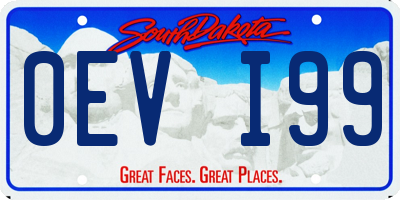 SD license plate 0EVI99