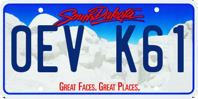 SD license plate 0EVK61