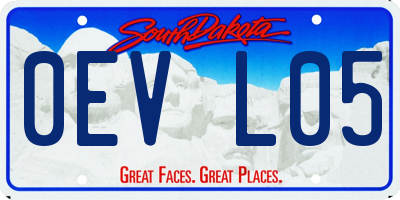 SD license plate 0EVL05