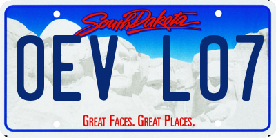 SD license plate 0EVL07