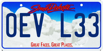 SD license plate 0EVL33