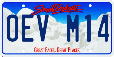 SD license plate 0EVM14
