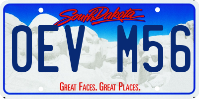 SD license plate 0EVM56
