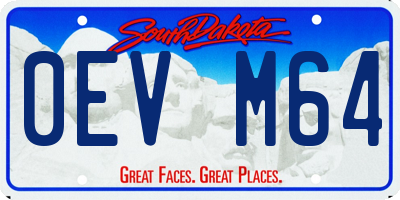 SD license plate 0EVM64