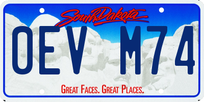SD license plate 0EVM74