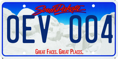 SD license plate 0EVO04