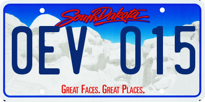 SD license plate 0EVO15