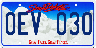SD license plate 0EVO30