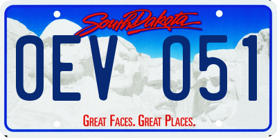 SD license plate 0EVO51