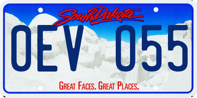 SD license plate 0EVO55