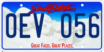 SD license plate 0EVO56