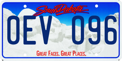 SD license plate 0EVO96